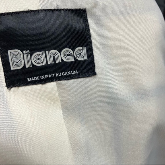 Vintage Bianca Plaid Single Button Wool Blazer Jacket Womens 12 Preppy Classic - Picture 14 of 15